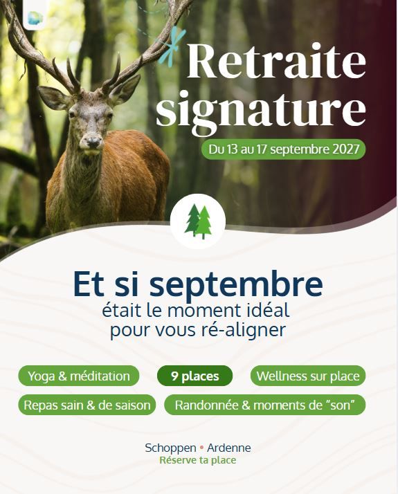 RETRAITE SIGNATURE - Septembre 2027 -  🌿 Le temps d'une belle pause 